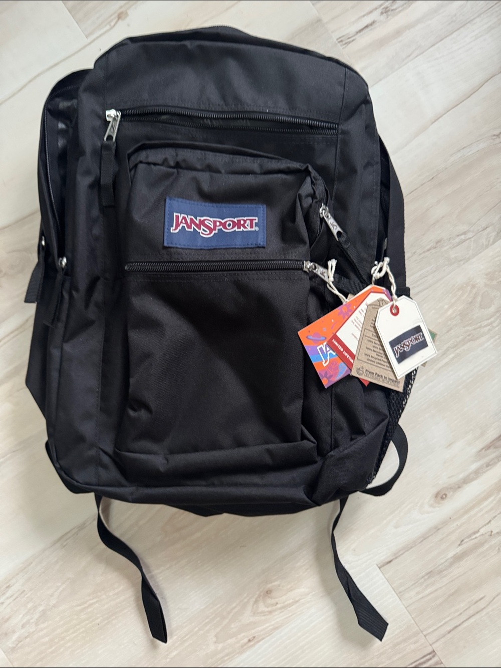 NWT JanSport Big Student Laptop Backpack, Large, Black, NEW!